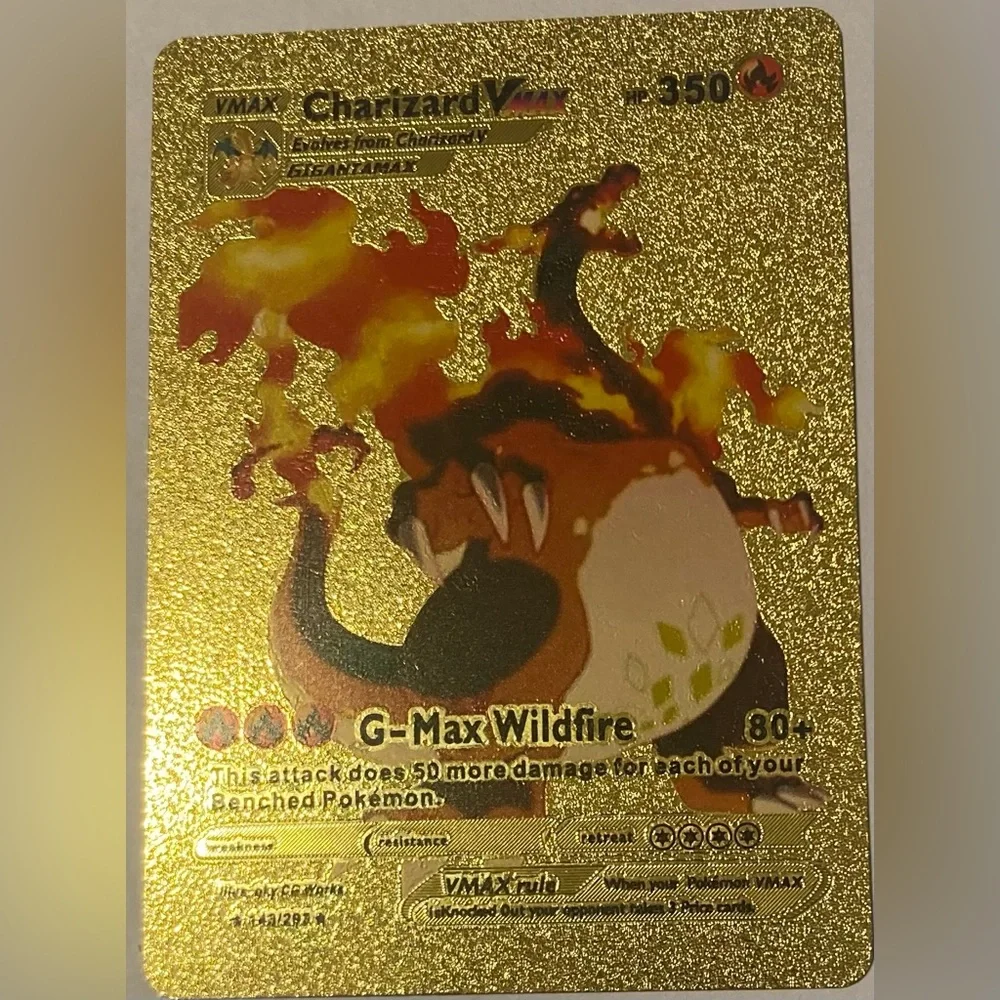 Pokemon | Games | Gold Foil Charizard Vmax | Poshmark